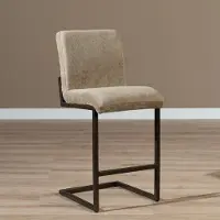Livin24 Velvet barkruk Lio taupe 70 cm