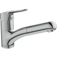 Ideal standard CeraFlex - Keukenkraan met uittrekbare handdouche, BlueStart, chroom BC143AA