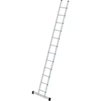 Munk enkelsport ladder, aluminium, B 350 mm, sportafstand 280 mm, belastbaar tot 150 kg, 12 sporten
