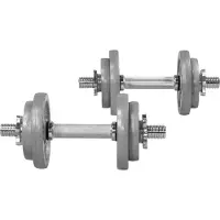 Gorilla Sports Dumbellset 20 kg Gietijzer - 30 mm