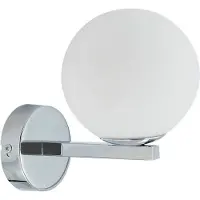 LUCANDE Wandlampe , Bidolo, dimbare, Metallic, Badkamer, Glas