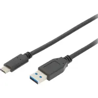 Digitus AK-300146-010-S USB 3.1-kabel, USB-C naar USB-A, 1,0 meter