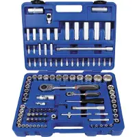 Projahn PROFICRAFT dopsleutelset, 108-delig, aandrijving 1/4" + 1/2", 48-tands ratels, kunststof koffer