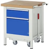 RAU Werkbank verlaagbaar 8152, B 750 x D 700 x H 880 mm