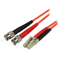 StarTech.com .com Multimode LC naar ST glasvezelkabel, 5 meter - Glasvezel 50/125µ, dubbelgekoppeld patchkabel - 2 x LC connectoren (netwerk) - 2 x ST connectoren (netwerk) - Oranje