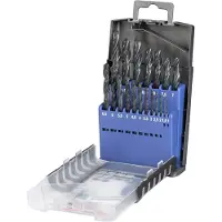 Kwb HSS spiraalborenset DIN 338 1.0-10.0 mm toename per 0 5 mm 19 delig