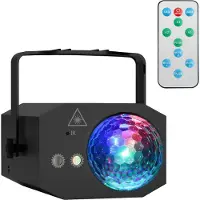 Auronic LED Discolamp - Party laser - Kinderen - Feestverlichting - Disco licht - Afstandsbediening en Muziekgestuurd - 3 Meter Kabel