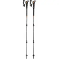 LEKI Sherpa Lite Wandelstok - Wandelstokken - Neon-Orange/Black/Denim-Blue