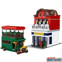 Mould King - 11001 - The Post Office With Led Parts - is compatibel met het bekende merk.