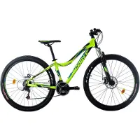 Sprint Hunter - Mountainbike 27.5 inch - Met 18 versnellingen - Geel - Framemaat: 48 cm - BK21SI0310 RS