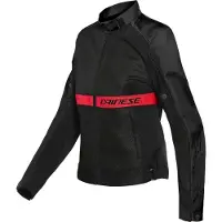 Dainese Ribelle Air Tex Jas Dames Zwart Lava Rood Maat 46