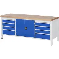 RAU Werkbank serie 8909, B 2000 x D 900 x H 840 mm