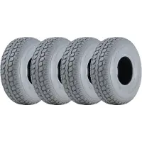 Parnells Banden voor elektrische scooters, 330x100, grijs, blokprofiel, niet-markerend, 400-5 (set van 4)