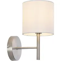 Lux.pro Wandlamp Winsford 27x21 cm E14 zilverkleurig en wit