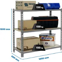 Simonclick Maderclick Plus 3/500 1000 Metaalplank 1000x1000x500 Mm