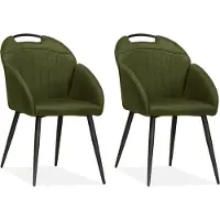 MX Sofa Stoel Belize - Mosgroen (set van 2 stoelen)