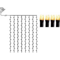 Star Micronics Gouden lichtgordijn 1,3x2meter - 120leds