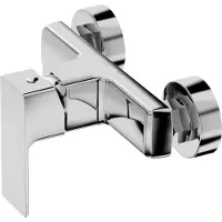 Domino Douchemengkraan AQUILA - Chroom - Keramische Cartouche, ééngreeps, Waterbesparend - Mengkraan voor Badkamer - Douchekraan voor extra hygiëne en comfort