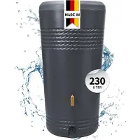 Graf MILO 2in1 regenton 230 L graphite grey incl. plantschaal