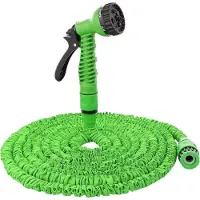 FLOKOO Tuinslang - 30 Meter Uitrekbare Tuinslang met Multisproeikop – Lichtgewicht, Compact & Duurzaam