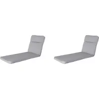 Madison ligbedkussen manchester light grey ca. 190x60 cm set van 2