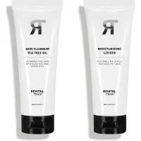 RevitalTrax - Huidreiniger + Vochtinbrengende Lotion - Gezichtsreiniger - Lotion Gezicht - Anti-Aging Lotion- Set van 2 - 2x100ml
