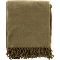 Hoii Dutch Decor - Plaid 'Annabella' (Military Olive, 150x200cm)