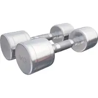 Gorilla Sports Dumbellset 12 kg (2 x 6 kg) Chroom