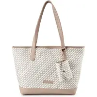 Tom Tailor Shopper camel / ecru / pastelgroen