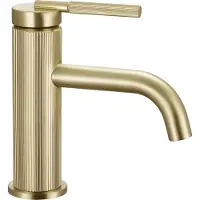 REA Wastafelkraan Argon Gold Brush Low