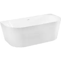 SaniGoods Zoro half vrijstaand bad 170x80cm wit glans