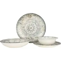 RINART Serviesset (medium) fade 24 delig 6 personen porselein