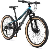 Bikestar MTB kinderfiets 24 inch antraciet unisex