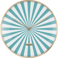 Karlsson wandklok candy swirl dome turquoise blue & white- Ø40cm