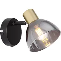Globo Design Wandlamp Jay Zwart Met Smoke