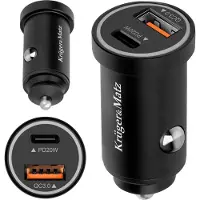 Krüger&Matz KM0873 - Acculader - 38W - USB A & USB C - Snelladen