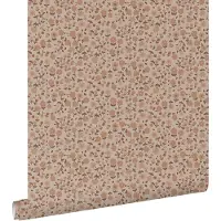 ESTAhome behang bloemetjes terracotta roze - 53 cm x 10.05 m - 131394