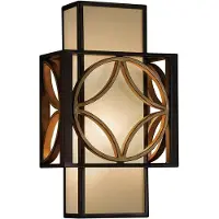 FEISS LED Wandlamp Remy | 1X E14 Max 40W | Heritage Bronze/Parissiene Gold