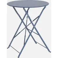 Sweeek - Inklapbare bistrotafel - emilia - ronde tafel ø60cm in gepoedercoat staal