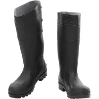 vidaXL Regenlaarzen maat 38 PVC zwart