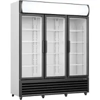Saro Koelkast GTK 1065 – 3 Glazen Deuren – 1065 L – LED Verlichting – Reclame Display – Professionele Horeca Koelvitrine