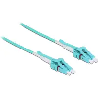 DeLOCK Quick release LC/UPC Duplex optical fiber uniboot kabel | OM3 | LSZH | turquoise | 3 meter