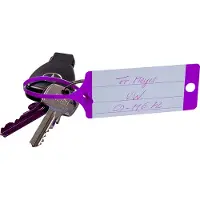 Eichner FIX Kunststof Sleutellabels - Paars - 100 stuks