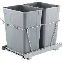 Vevor Uittrekbare prullenbak (35 Qt + 35 Qt) voor keukenkastjes