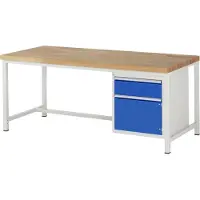 RAU Werkbank serie 8152, 1 schuiflade, 1 deur, B 2000 x D 900 x H 840 mm