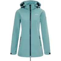 NORDBERG Iris - Softshell Outdoor Zomerjas Dames - Mineral Blue - Maat XL