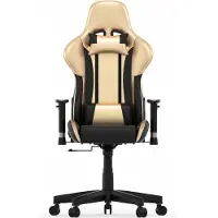 Vdd Gamingstoel GoldGamer Deluxe - Bureau stoel - Race gaming stoel - Zwart en goud