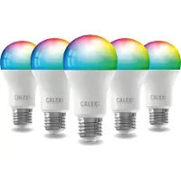 Calex Slimme LED Lamp - 5 stuks - E27- RGB en Warm Wit - 9.4W