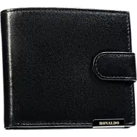 Ronaldo Leren herenportemonnee RM-01L-BDF-BL-9960 Zwart