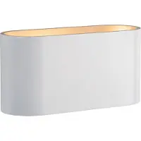 Spectrum Wandleuchte Squalla Weiß matt & Gold IP20 Up & Down Aluminium G9 ohne Leuchtmittel